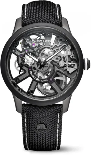 Watch | 43mm | Black | MP7228-DLB04-090-2 Maurice Lacroix Masterpiece apace pasture amuse restrain Skeleton Label Noir 