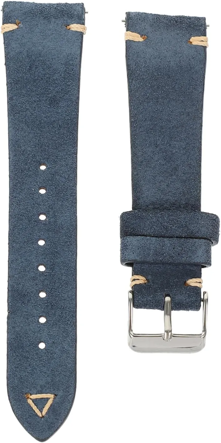 Watch Band Modern Wristwatch Strap for Daily Wear advocate logical Formal Occasions Classic Durable Leather Material present Occasion FRCOLOR Men Cowhide 