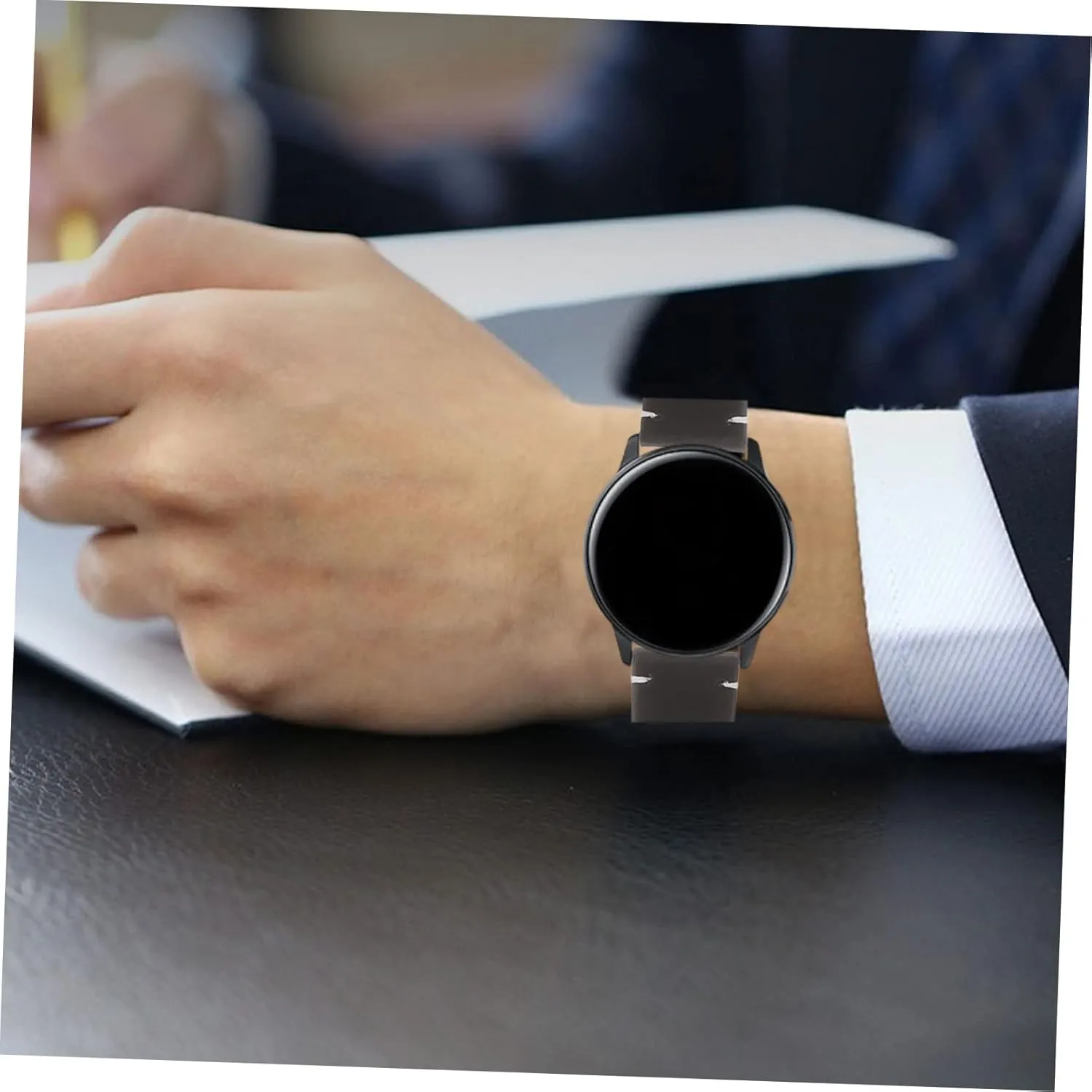 Watch Band Vintage Watchband Exquisite Workmanship Watchband Modern favorite talent Watch Band Simple 2pcs Strap Cowhide 