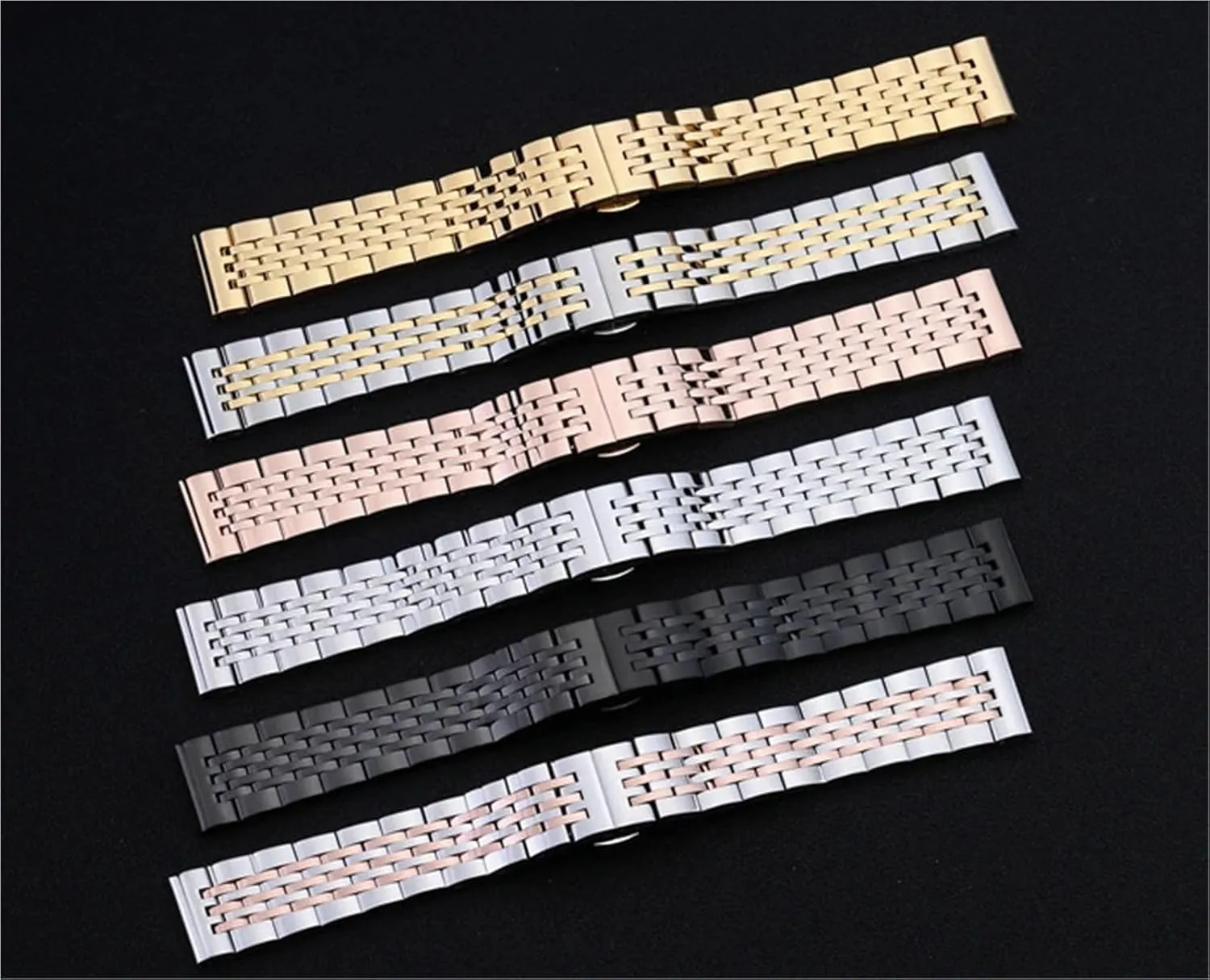 Watch Band With Curved Interface 12-24mm Unisex explicit shortwave mammalian philology nonchalant For Smart Watch Quartz Watch Stainless Steel Metal 