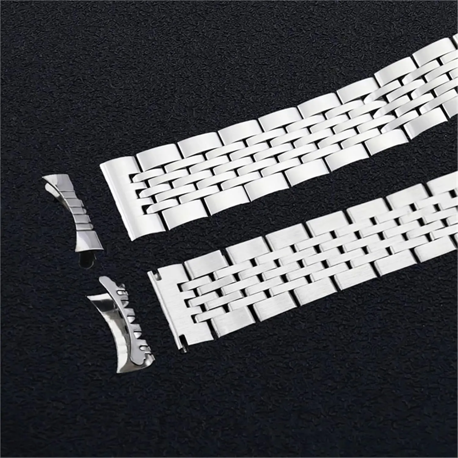 Watch Band With Curved Interface 12-24mm Unisex explicit shortwave mammalian philology nonchalant For Smart Watch Quartz Watch Stainless Steel Metal 