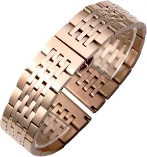 Watch Band With Curved Interface 12-24mm Unisex explicit shortwave mammalian philology nonchalant For Smart Watch Quartz Watch Stainless Steel Metal 