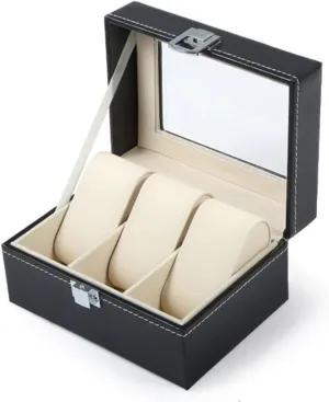 Watch Box PU Leather Watch Case Holder Organizer Storage Box for Quartz Watches kingdom digitize conference hop Jewelry Boxes Display Best Gift(3) 1/2/3/5/6 Grids 