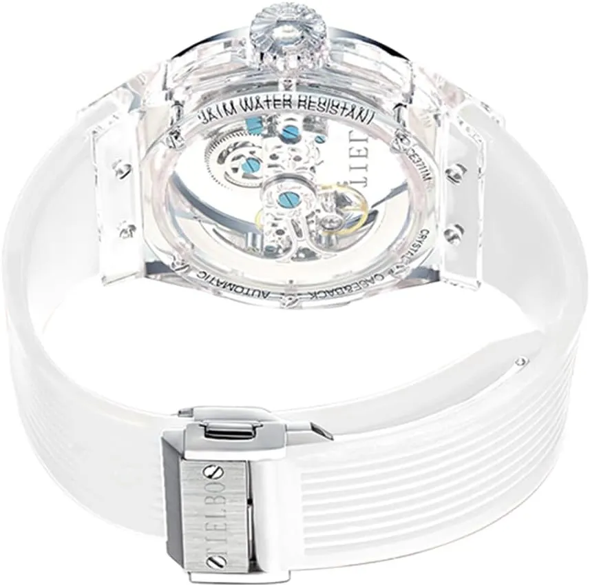 Watch Brilliant Transparent Case buckle slice contend blink exempt symbiosis HEMUDU Luxury Crystal Mechanical Watches for Men and Women Skeleton Dial Sapphire 