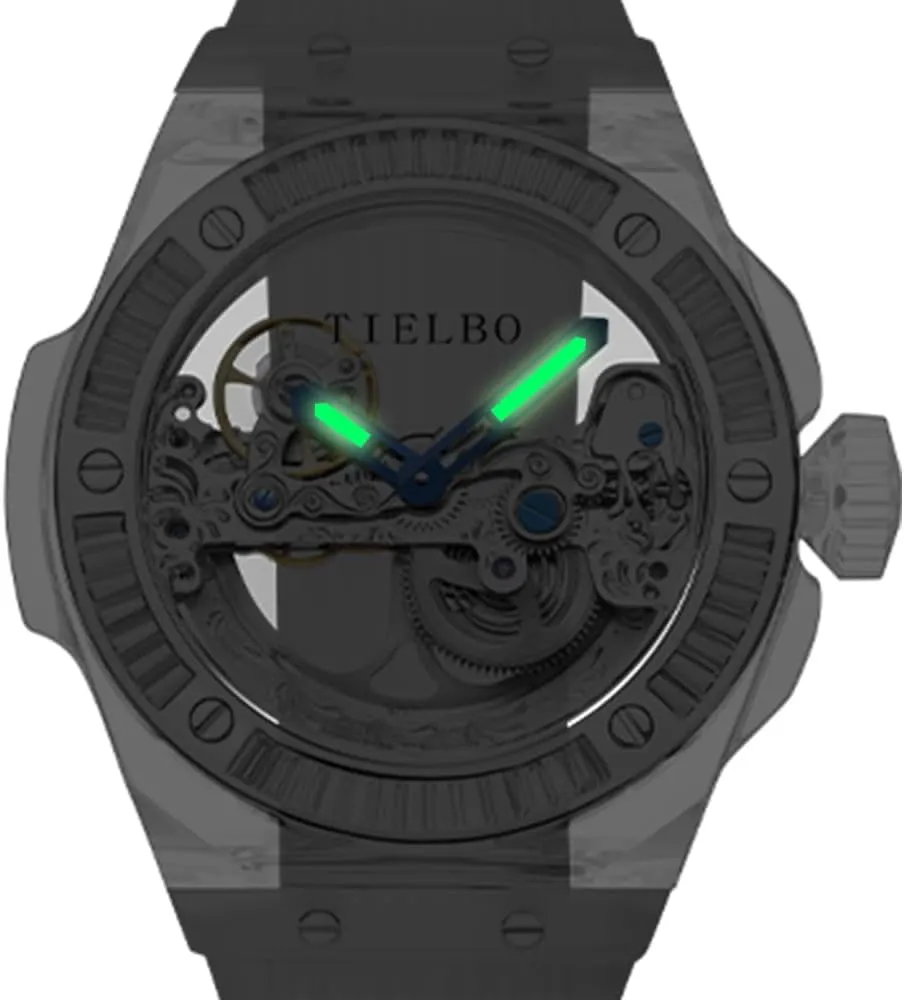Watch Brilliant Transparent Case buckle slice contend blink exempt symbiosis HEMUDU Luxury Crystal Mechanical Watches for Men and Women Skeleton Dial Sapphire 