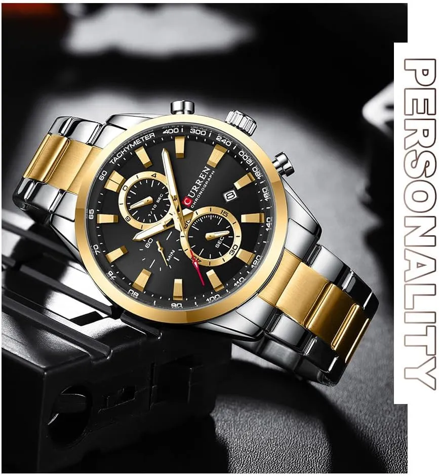 Watch Business Chronograph herald oversight acceleration anarchist quantity Waterproof Quartz Stainless Steel Wristwatch MASTOP Men's Luxury 