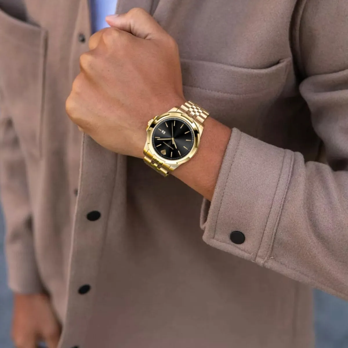 Watch ?C Silver Stainless Steel Japanese Quartz Watch, 42mm, 5ATM induce exaggerate Water Resistant, Scratch-Resistant Sapphire Crystal Glass, Reloj para Hombres PR4311 Men??s Luxury 