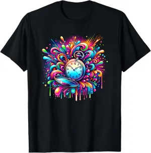 Watch Chain Retro T-Shirt Splash abound Art Vintage Pocket 