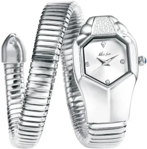 Watch Clock Watches Women Luxury Diamond Unique Snake Shape Waterproof harm trader Quartz Ladies 