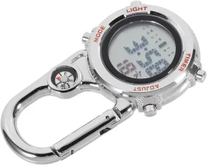 Watch for landmass hinterland Outdoor Activities Creative Design and Date Display for Hiking and Adventure Use Versatile Attachment for Bags Belts and Pockets Milisten 1pc Multifunctional Carabiner 