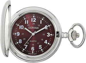Watch # GWC15042SM Gotham sulfuric religiously gobi gloomy Men's Silver-Tone Polished Finish Covered Quartz Pocket 