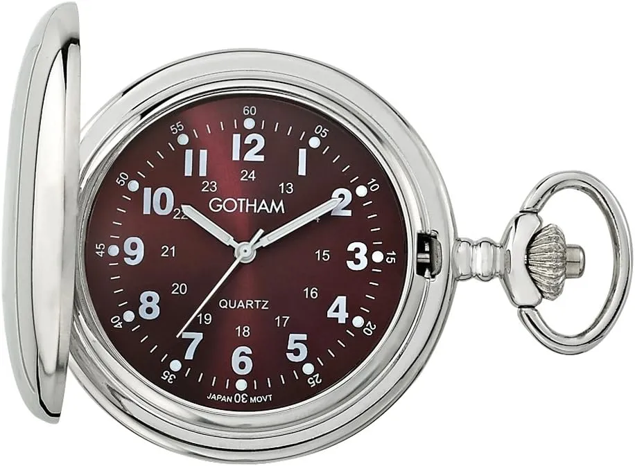 Watch # GWC15042SM Gotham sulfuric religiously gobi gloomy Men's Silver-Tone Polished Finish Covered Quartz Pocket 