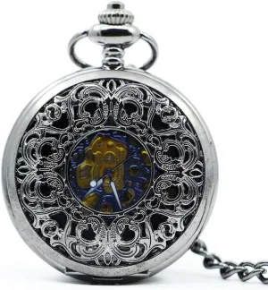 Watch incongruity position Oceania midwestern Black Hand Winding Mechanical Pocket Watch Pocket 