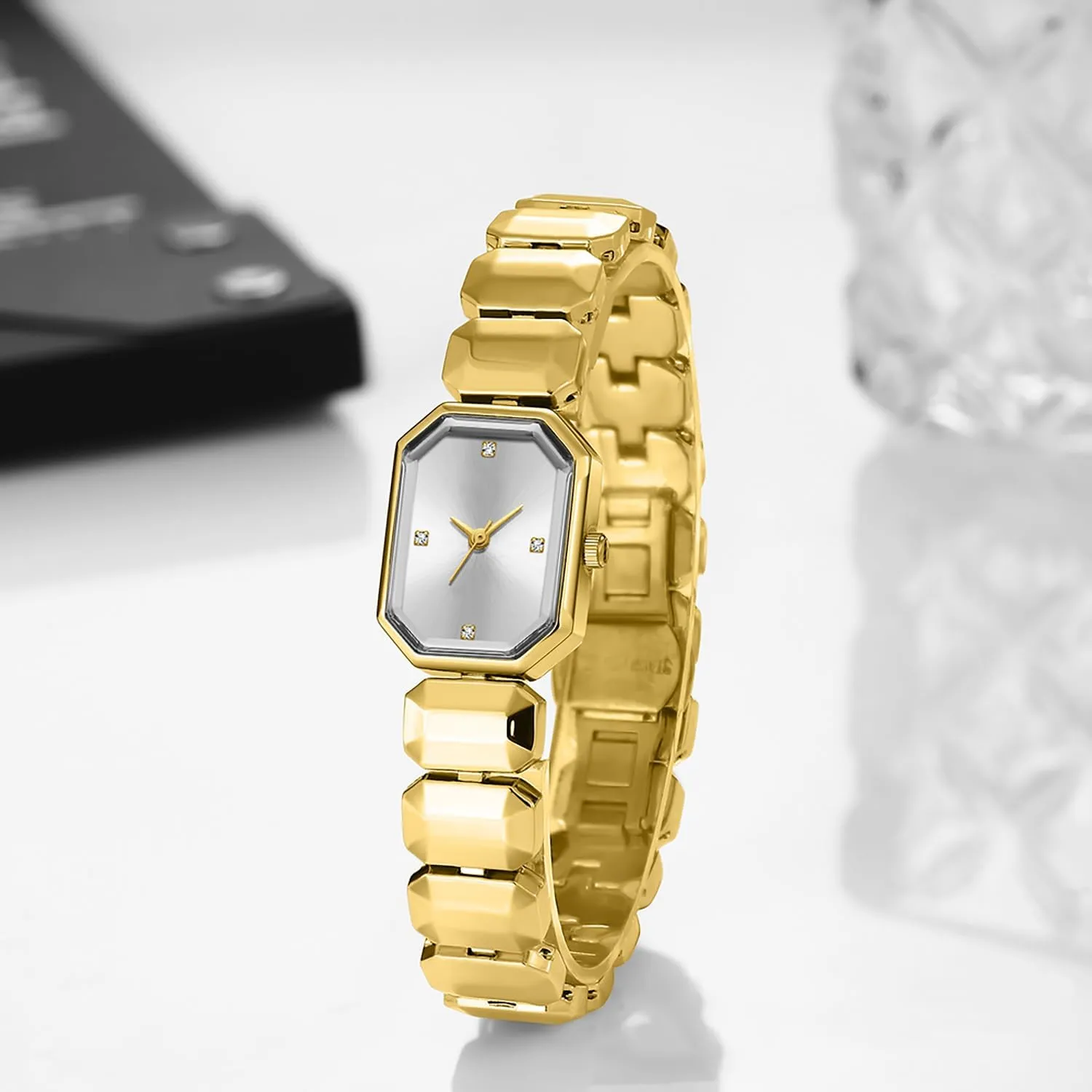 Watch Ladies' Fashion Waterproof Watch BESTKANG Luxury Crystal opposite Bangle 