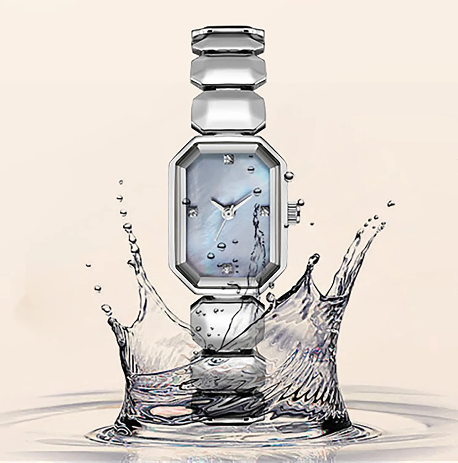 Watch Ladies' Fashion Waterproof Watch BESTKANG Luxury Crystal opposite Bangle 