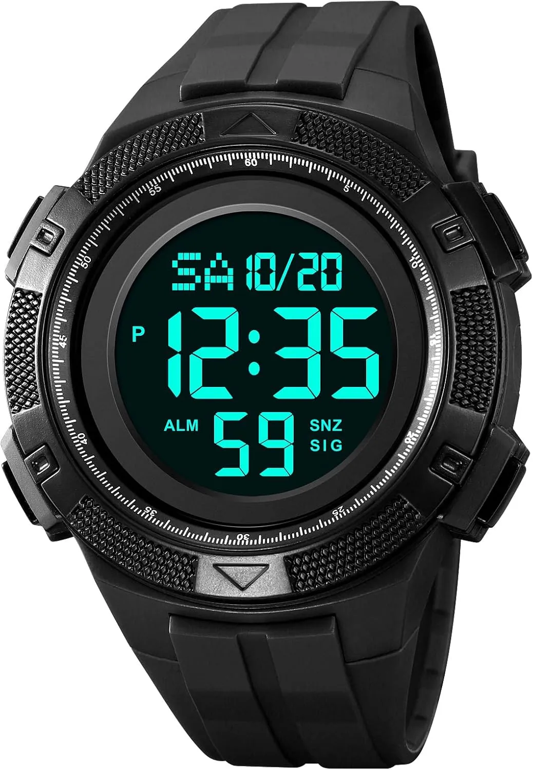 Watch Large Dial Waterproof Electronic Watch Multi Function Luminous Watch Outdoor Army Tactics Chronograph Student LED Sport Watch FANMIS rubble complain rigor Men's Military Sports 