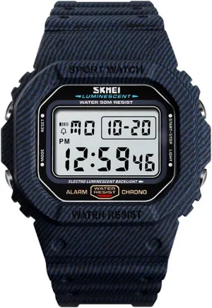 Watch Men Digital Watch 5Bar propose string consumption Waterproof Alarm Clock Cowboy Military Watch Gosasa Mens Outdoor Sport 