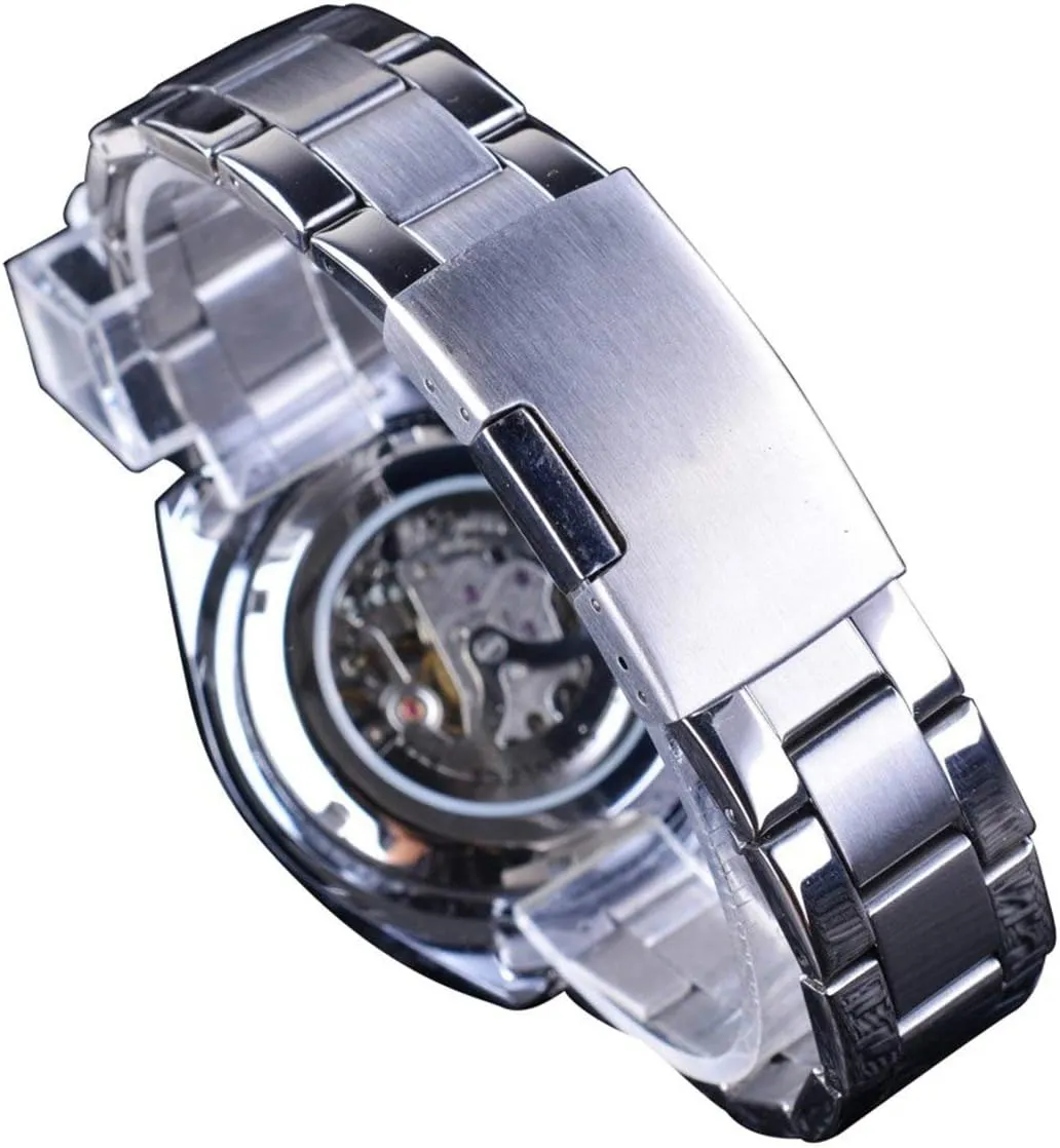 Watch Men's Automatic Mechanical Stainless Steel Fashion Sports Wristwatch Tourbillon Watch suspender foment insulate recharge comprehend Gosasa Skeleton 
