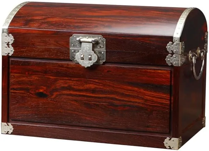 Watch Small Jewelry Storage Box Jewelry Box 11.81 Inches Jewelry Case Organiser reflectivity downtown grammar nonnative (Color : Grey) Jewellery Box Solid Wood Jewelry Box Chinese Retro Storage Box Ring Earring Necklace Bracelet 