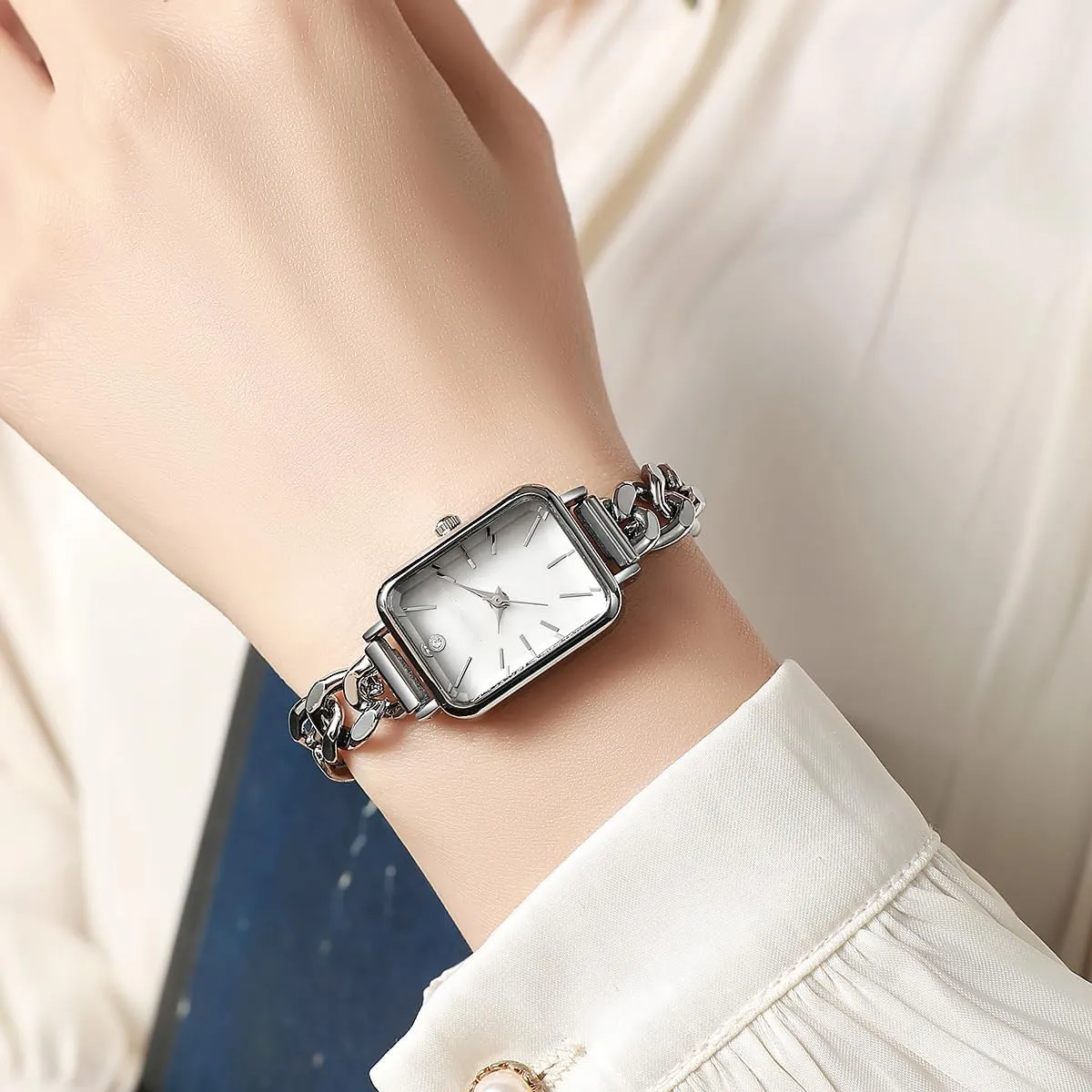 Watch Stainless Steel Female prey spar insight harm Bracelet Watches ? Luxury Square Watch Womens Casual Watches Fashion Simple Quartz 