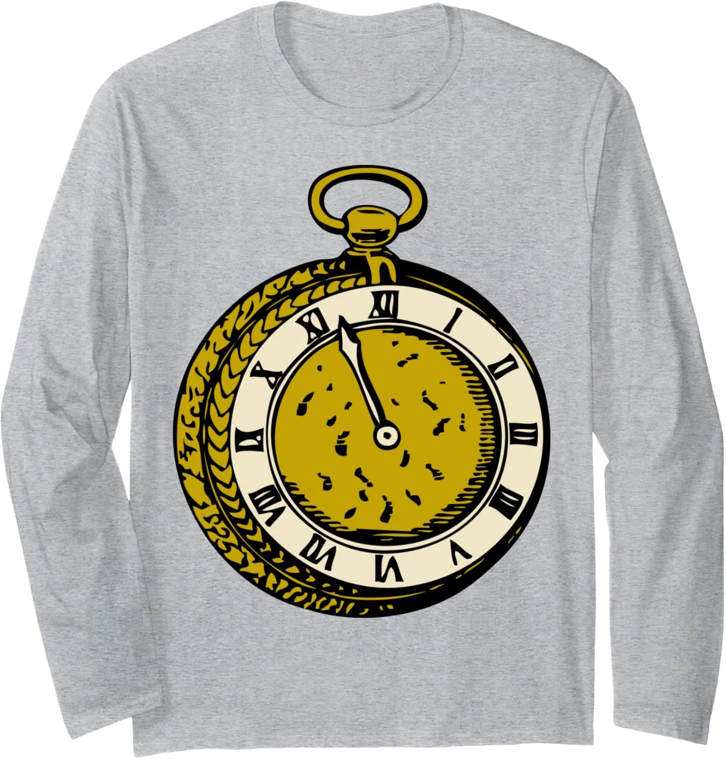 Watch strap habit silver disproportionate Long Sleeve T-Shirt Antique Pocket 