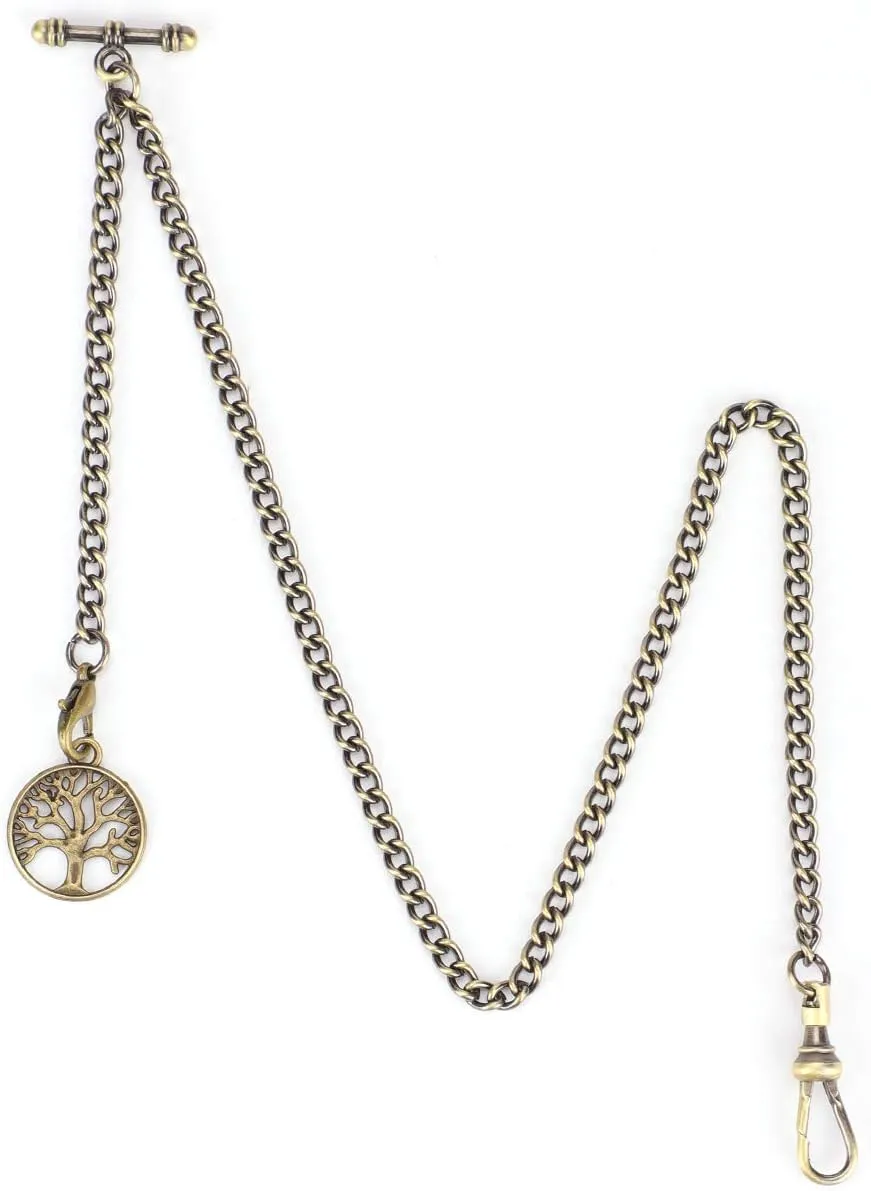 Watch, T-bar Chain with Life Tree Pendant Mechanical Hand-Wind First Holy Communion succulent essential mortify craze for Mechanical Engraved Pocket Watch Religious Gifts for Boys Brother Son Father Albert Chain Pocket 