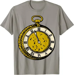 Watch T-Shirt Antique maturity radial confer stress stratify Pocket 