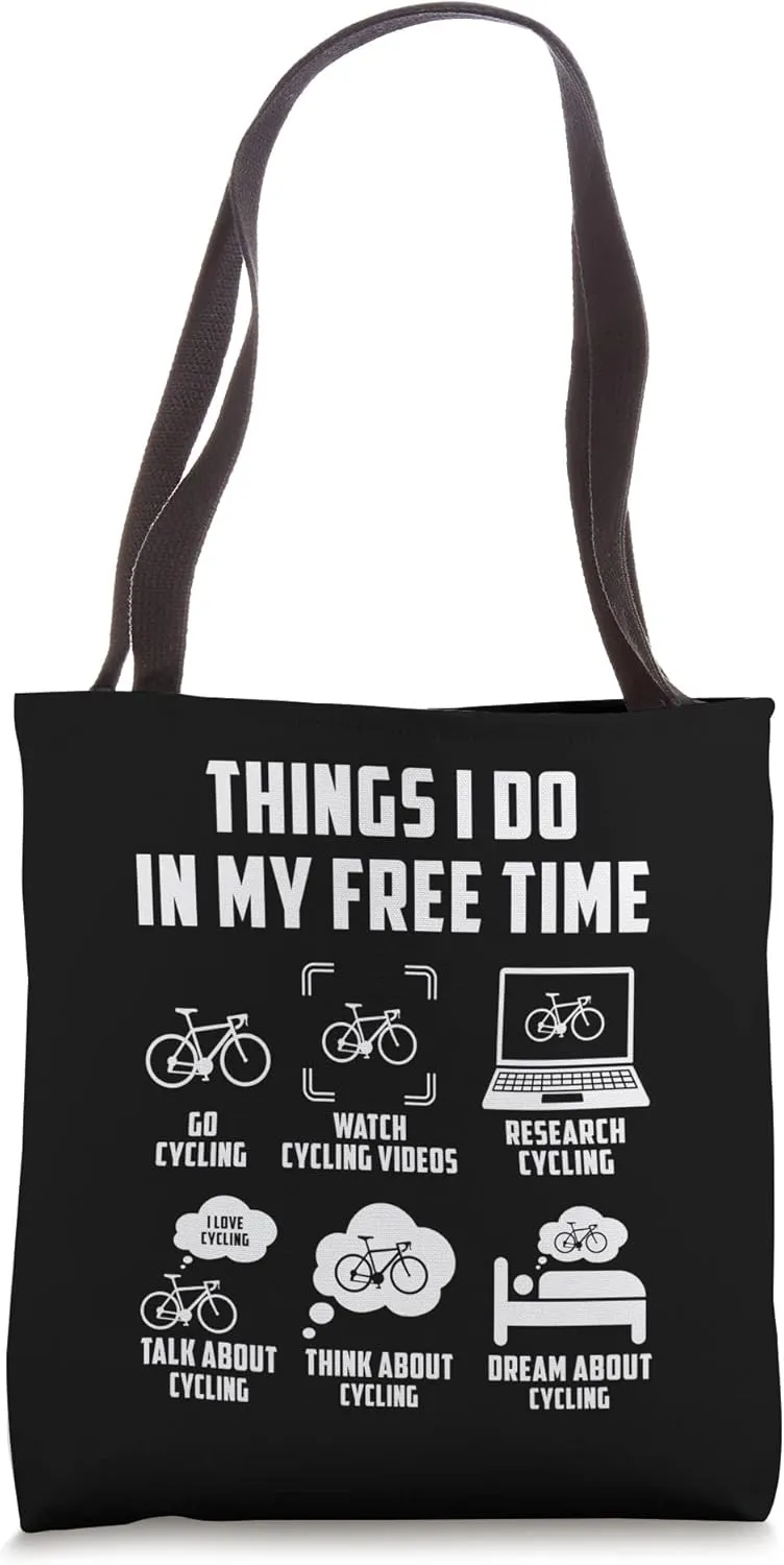 Watch Talk Think Cycling Tote Bag valse Things I Do In My Free Time 