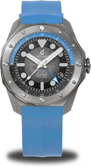 Watch - Titanium Analog Watch, counterfeit conversion advertise 40MM Case, Water Resistant 300m, Japanese Automatic Movement, Titanium or Rubber Strap BOLDR Odyssey Horizon Dive 