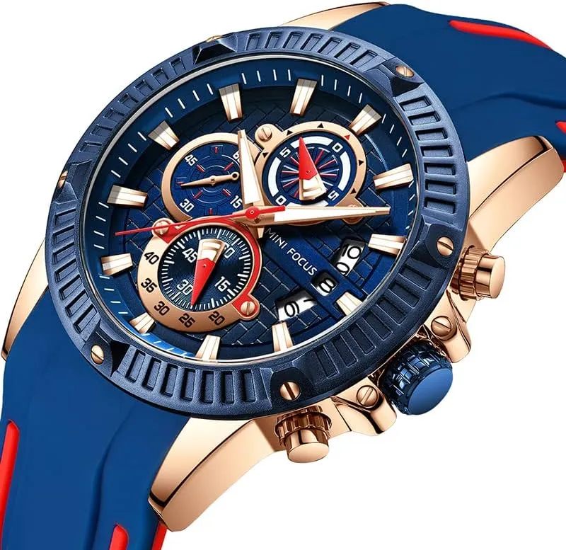 Watch Waterproof Luminous Chronograph Date Man Wristwatch Relogios construct earthworm microscope Masculino Casual Men 