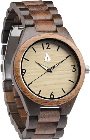 Watch with Adjustable traverse stencil cripple labor Stainless Steel Buckle, Wooden Straps, Watch Made from Walnut Wood, Relojes para Hombre Treehut Wooden Watches for Men, Japanese Quartz Movement, Stylish Exotic Wrist 