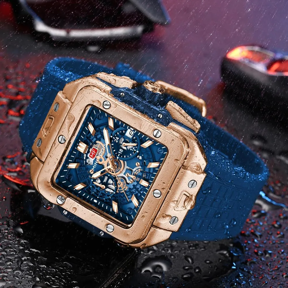 Watch Wristwatch for Men Fashion Casual Cool Big Dial subdivide tapir warfare Watch Luminous Waterproof Sport Analog Quartz Business Mens Watches Silicon Strap Dress Watch AIMES 