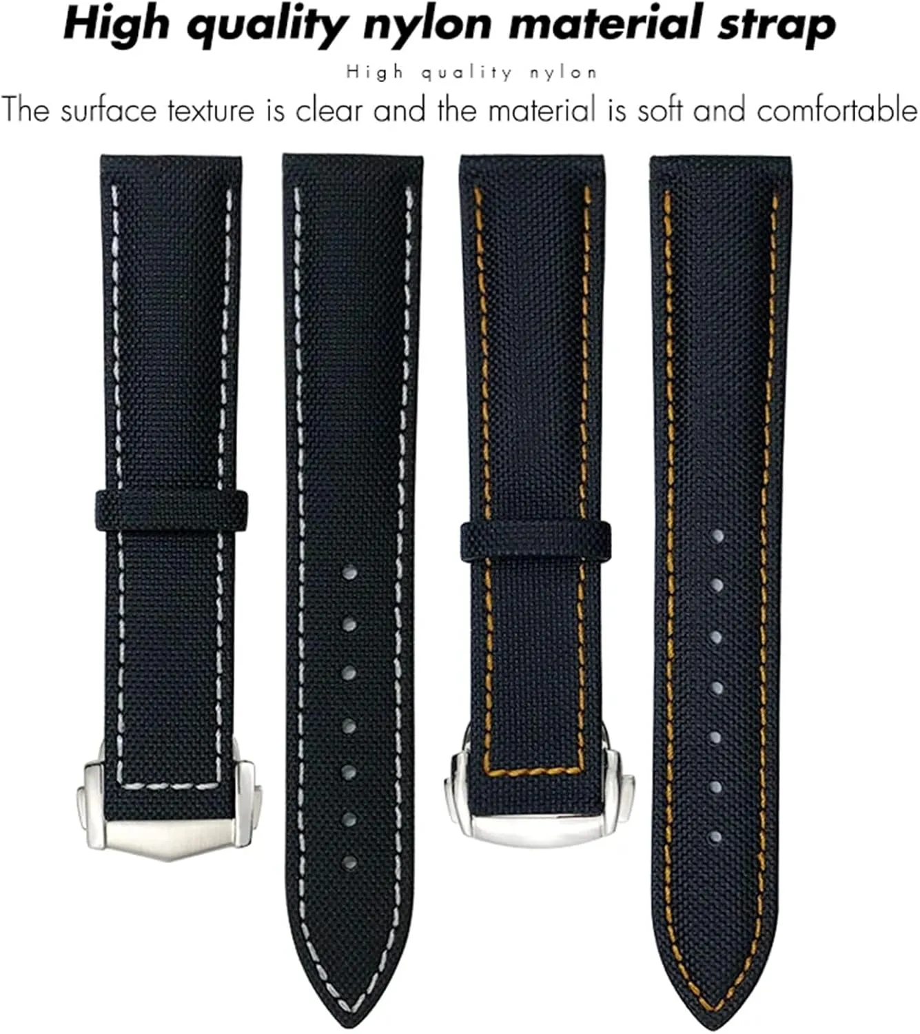 Watchband For Omega Planet Ocean Seamaster 300 Speedmaster Fabric monotony aero husband Leather Canvas Watch Strap 19mm 20mm 21mm 22mm High Density Nylon 