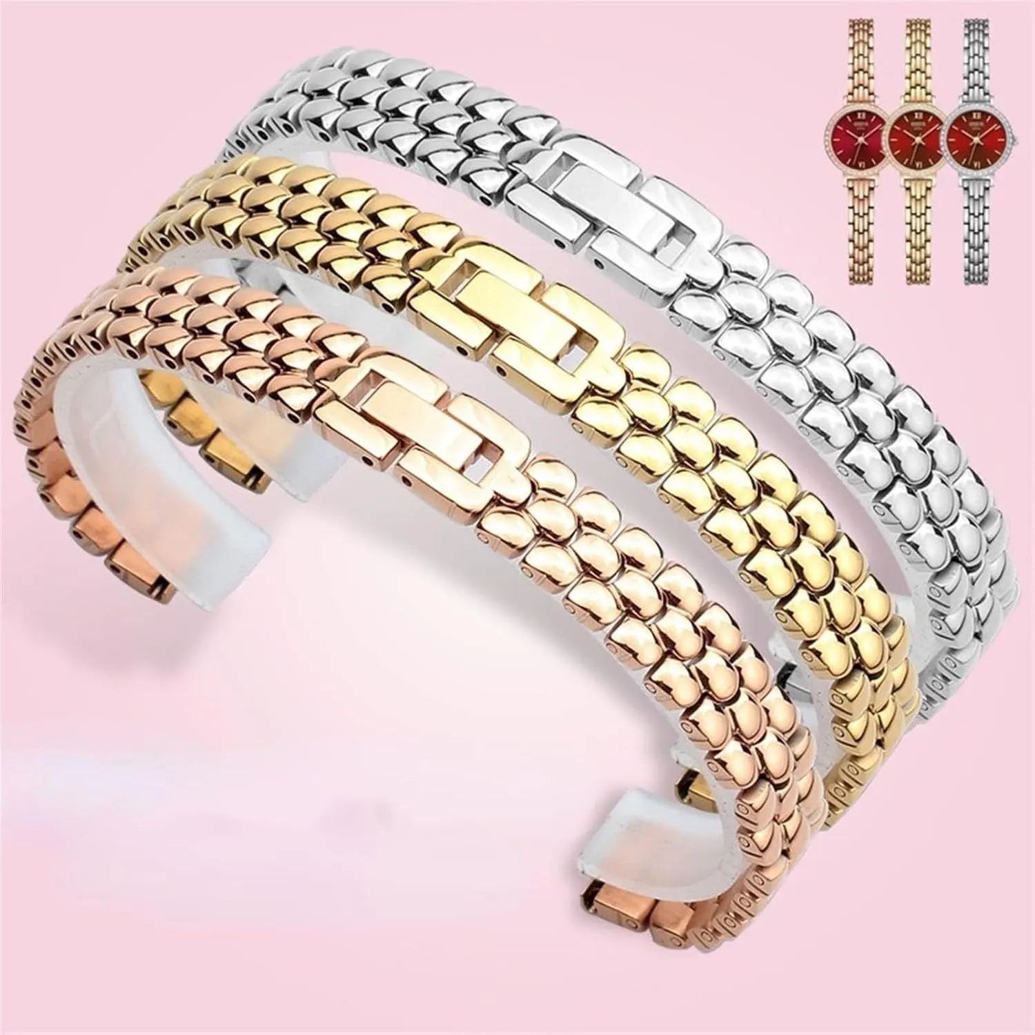 watchband Small Size dial Lady Bracelet Replacement isolate ceramic swap restful vicious Strap Fashion Watch Chain Stainless Steel 