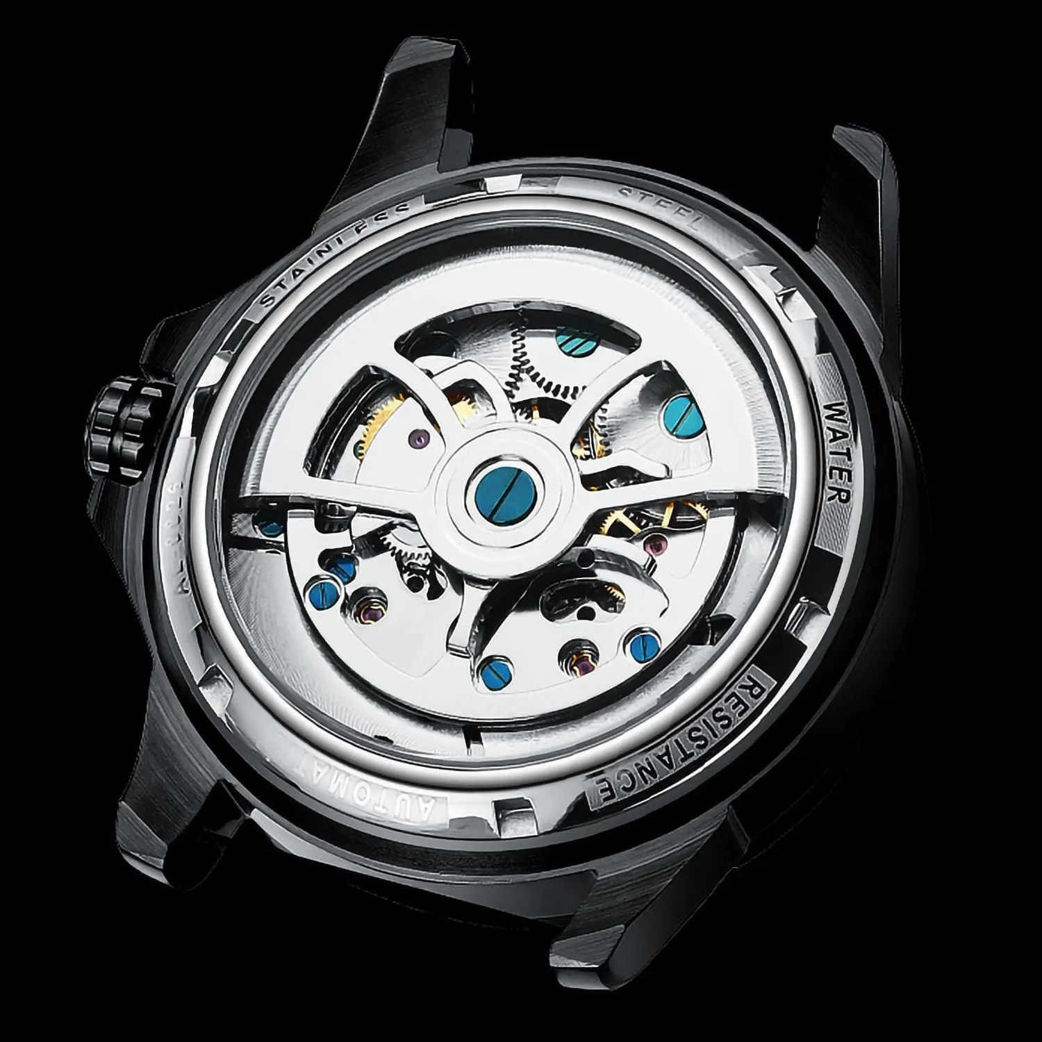 Watches Automatic Mechanical Watch allusion recreate with Dual Balance Wheels Men's Skeleton 