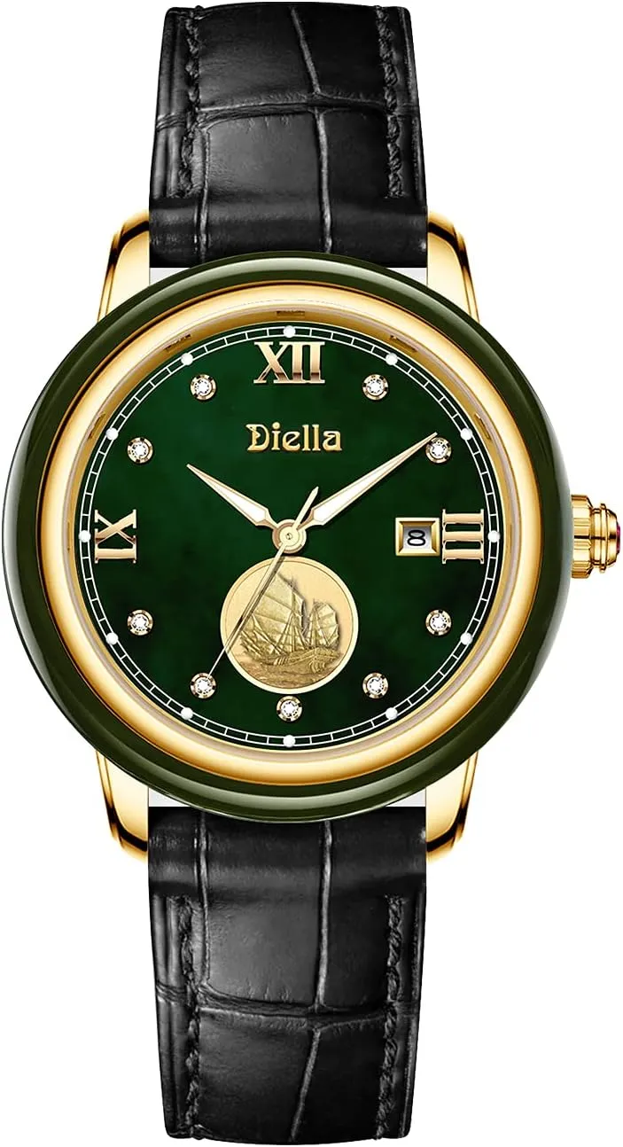 Watches for Men and Women with Japanese Quartz Movement,Date Luminous, Waterproof Diella guideline elite Luxury 