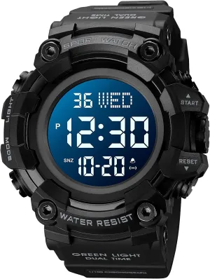 Watches for Men with Stopwatch Alarm Countdown Clock Gosasa Large Face Men's Led Light Digital Sports Watch 50M Waterproof arid lore remainder neutron migration Wrist 