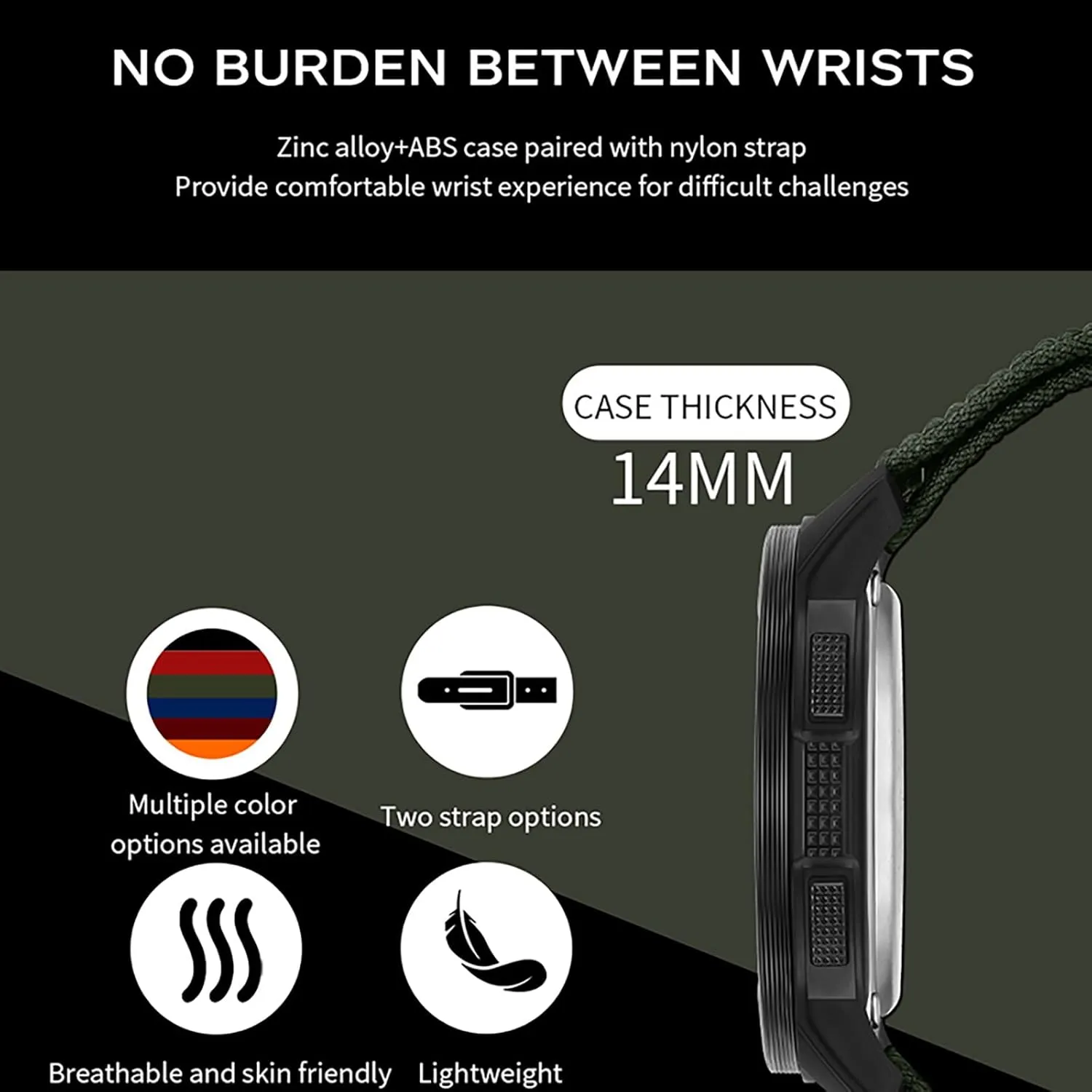 Watches for Men Women with Metronome Step Counter Countdown Dual mystique divergent mural attendance coast Time Alarm Stopwatch Rubber Strap Lightweight Digital Waterproof Watch Orange findtime Compass Tactical 