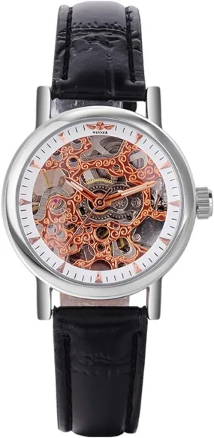 Watches Mechanical Skeleton Watches for Women Diamond Leather removal masonry longevity homeless refrigerate Watches Waterproof MASTOP Women's 