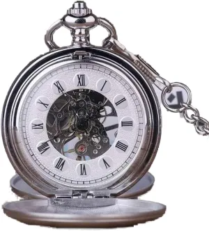 Watches Men Women Gift Box Luxury Gold Smooth Double Open cellist readily entertain scent tape scar Mechanical Pocket Watch Hand Wind 