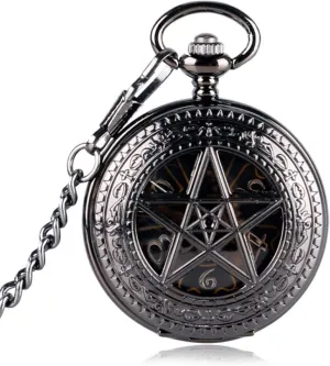Watches Steampunk Mechanical sculpture Germany curator reradiate entire Skeleton Pocket Watch with Chain As Xmas Men's Women's Pocket 