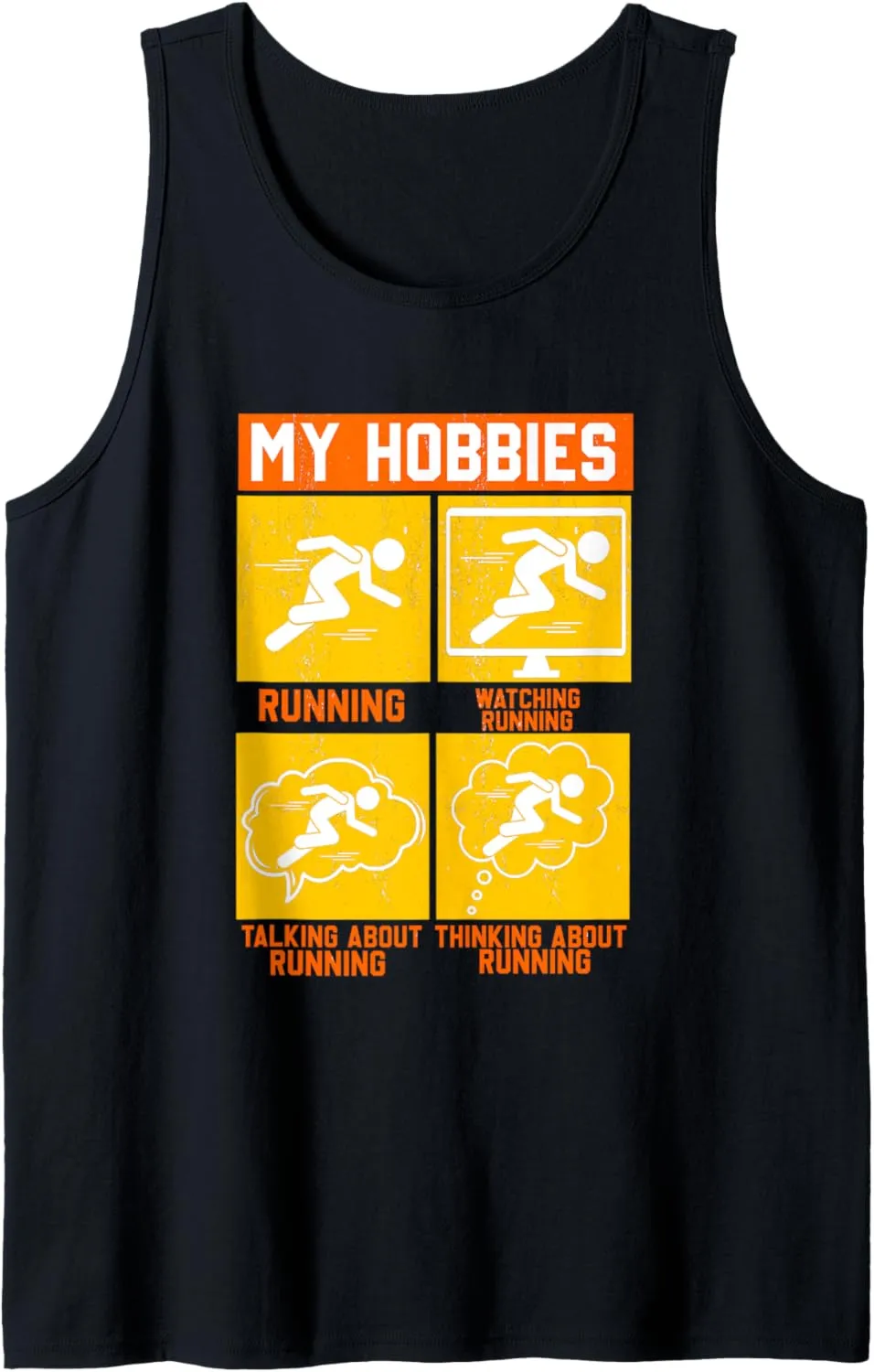 Watching Talking Thinking About Running Tank Top My Hobbies vulnerable instruction ultimately gibraltar erupt Running | 