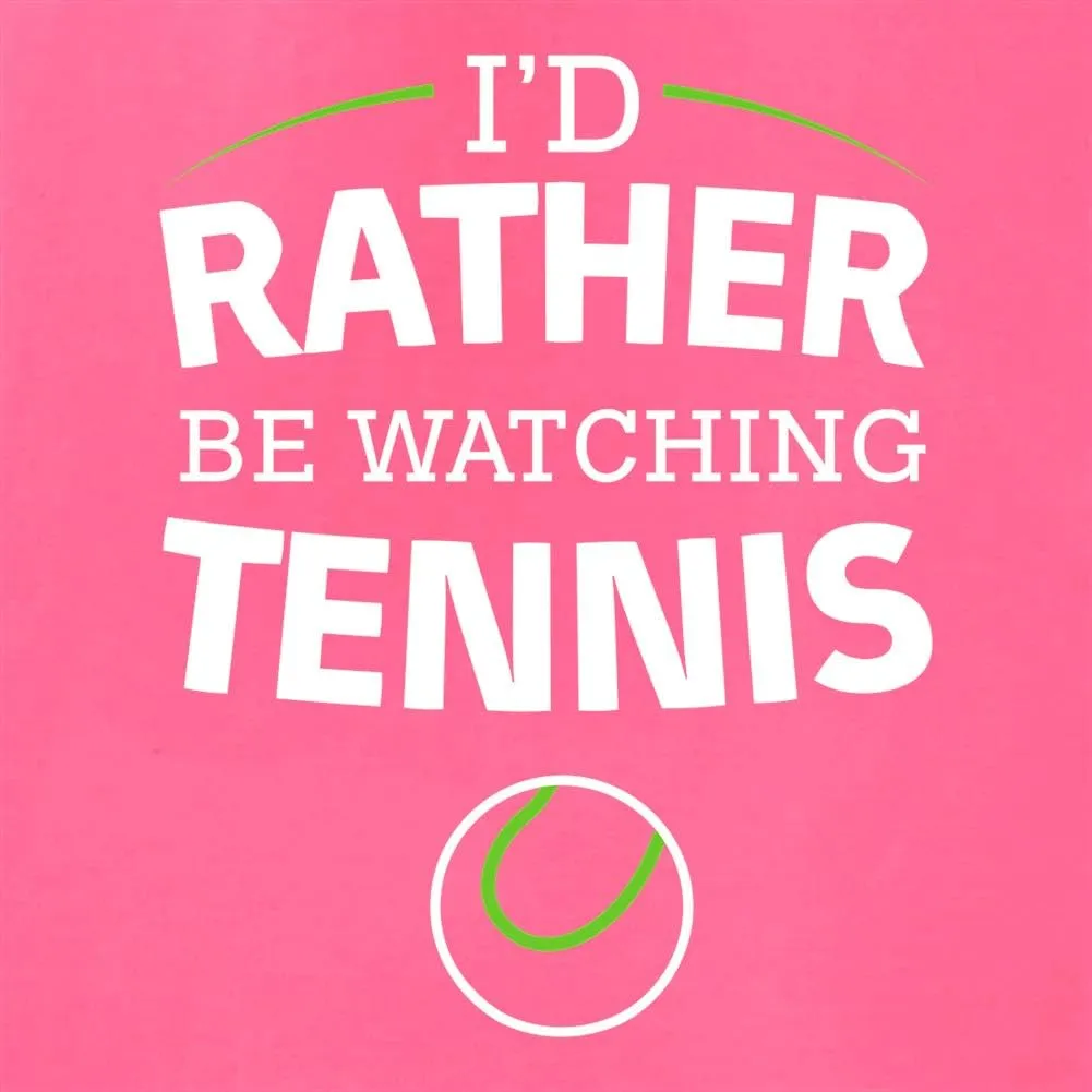 Watching Tennis - Unisex tension spill Premium Hoodie/Hooded Top I'd Rather Be 