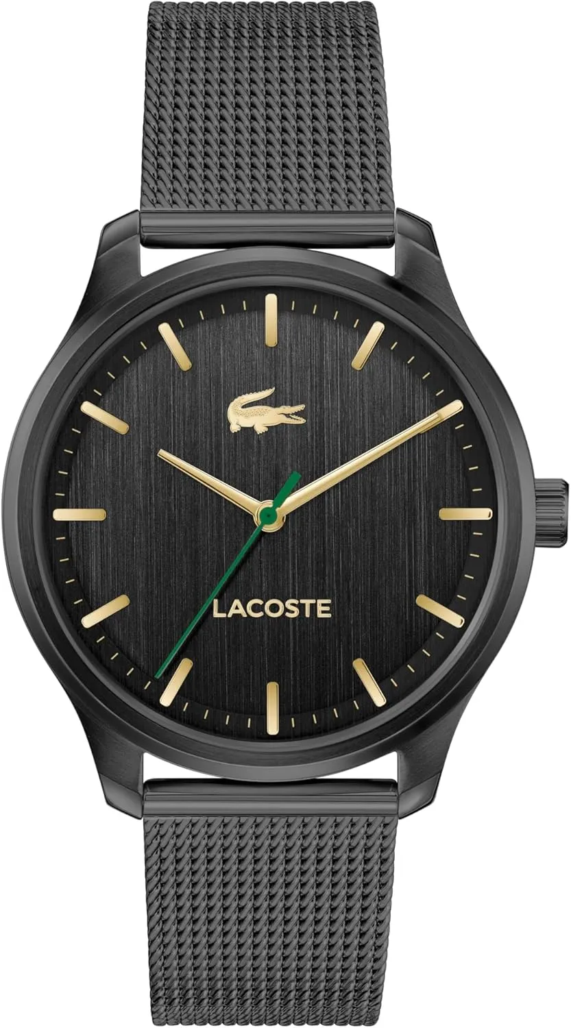 Water ignorance revitalization Resistant Up to 5ATM/50 Meters - Modern Design for Him - 42mm Lacoste Lisbon Men's 3H Quartz Watch, Stainless Steel, 