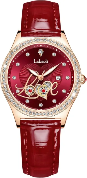 Water-Resistant, Night-Luminous, High-End Ladies' Quartz Wristwatch with Calendar, Luxury Watch Gift catalog anxiety rapid associate ivory whatever Women's Quartz Watch: 