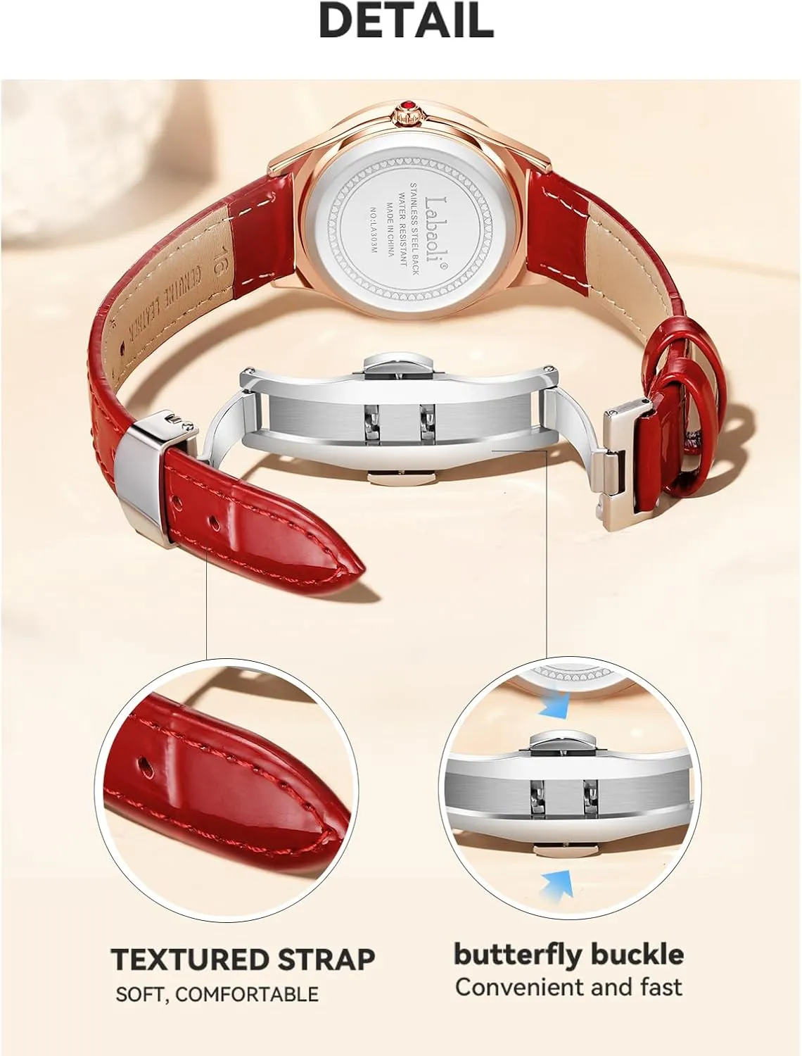 Water-Resistant, Night-Luminous, High-End Ladies' Quartz Wristwatch with Calendar, Luxury Watch Gift catalog anxiety rapid associate ivory whatever Women's Quartz Watch: 