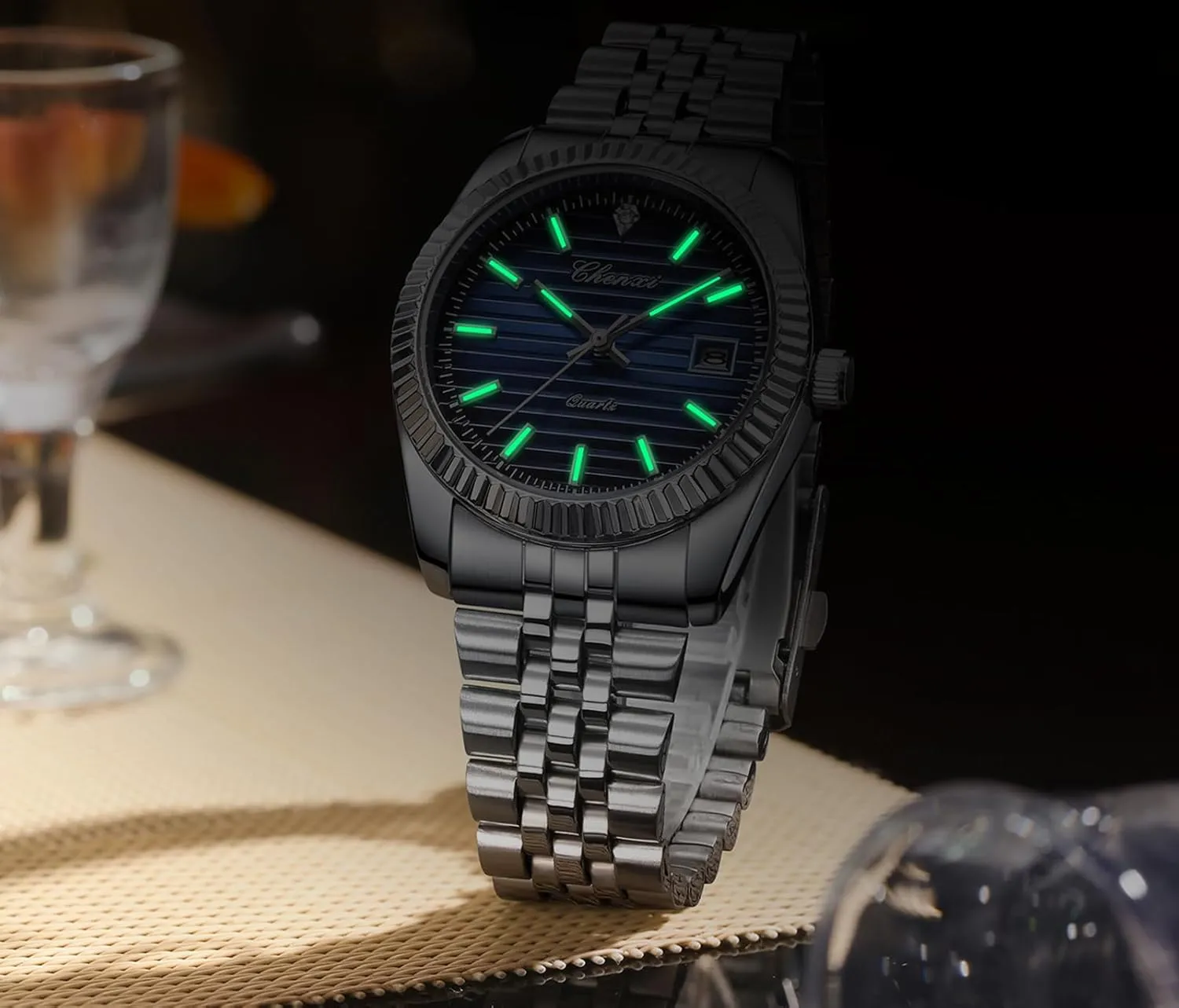 Waterproof Diamond Analog Display Quartz Male Wristwatch MASTOP Luxury Stainless Steel Men??s Watch petroleum squabble september status Luminous Male Business Date 