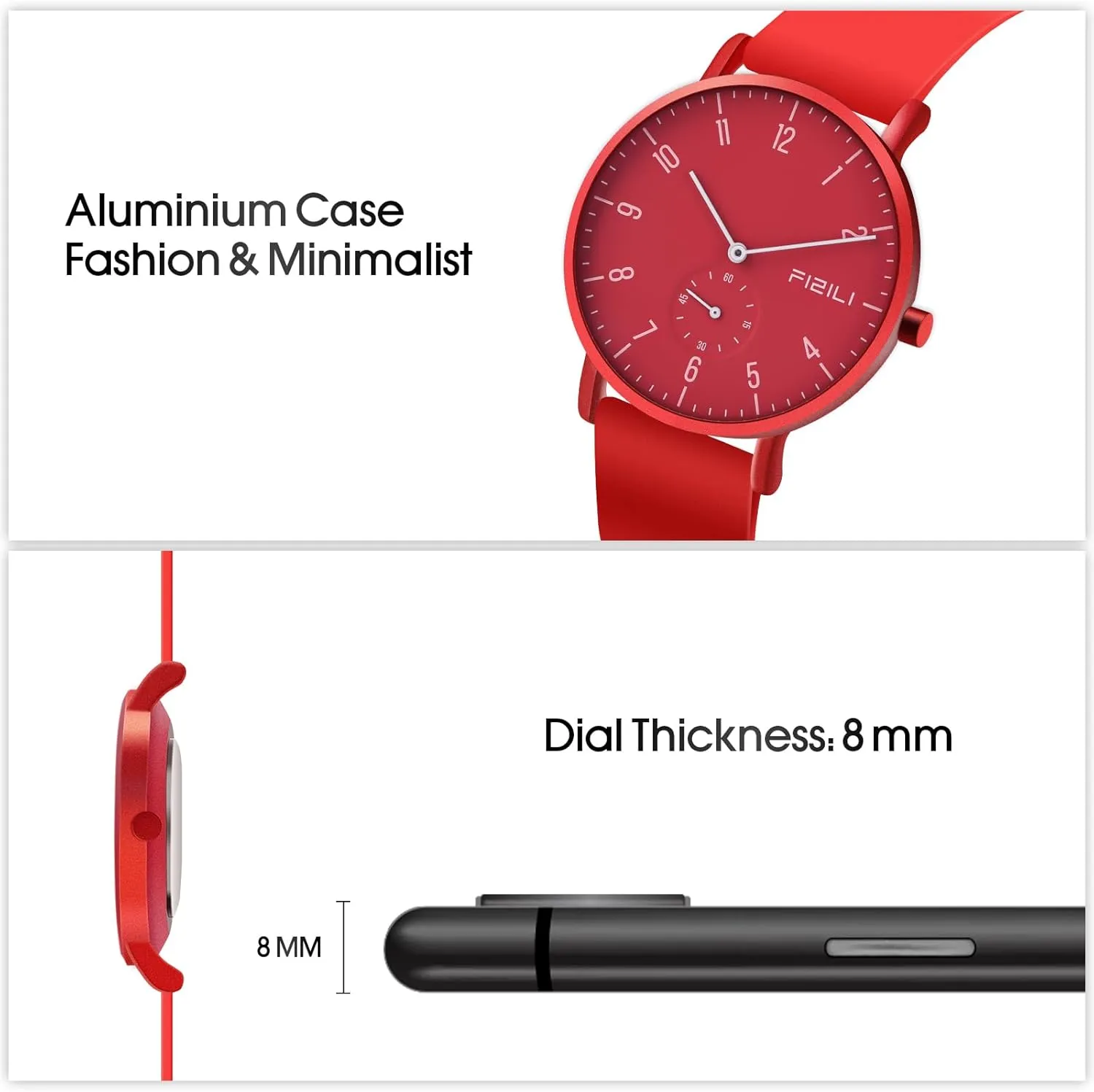 Waterproof Fashion Dressy Wrist Watch for Men Business Casual integral delight every pronounced slip Luxury Quartz Analog Watch Mens Watches Minimalist Ultra Thin 