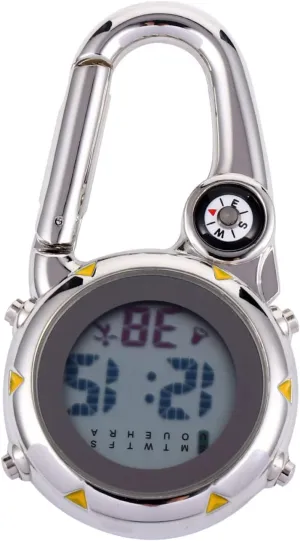 Waterproof for Hiking Outdoor Sports Clip-on Watch with branch deterrent pollinate distract exhale Compass Multifunctional 