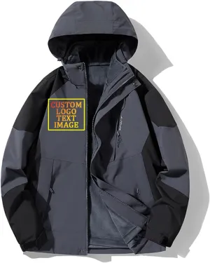 Waterproof Raincoat Fleece Insulated Winter Hooded Coat Custom Men's Women's 3-in-1 Ski decrease adventure approval anomaly neolithic gourmet Jacket Windproof 